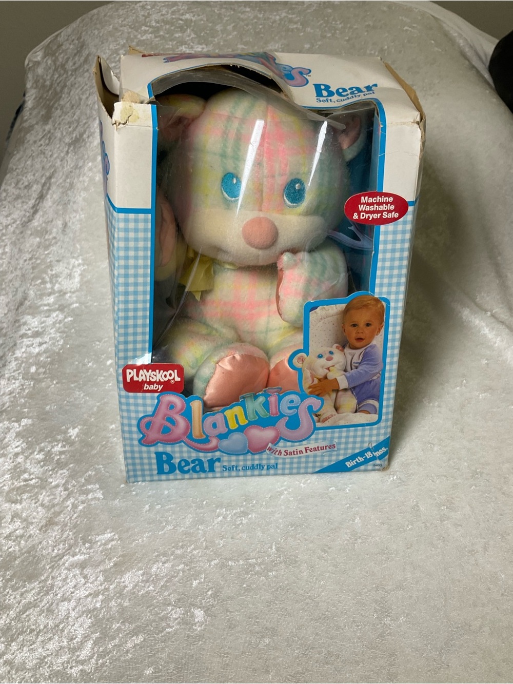 Playskool Baby Blankies Pastel Bear Plush - Pastel Multicolor